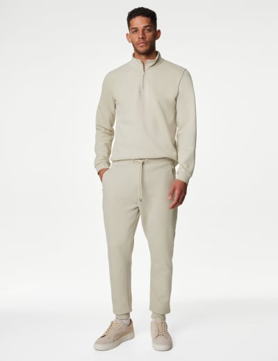 Mens joggers with zip legs outlet