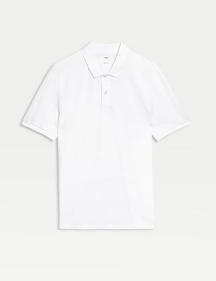 Slim Fit Pure Cotton Pique Polo Shirt