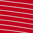 Pure Cotton Striped Pique Polo Shirt - red
