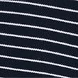 Pure Cotton Striped Pique Polo Shirt - darknavy