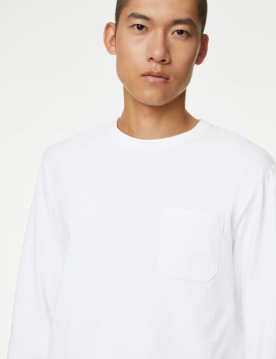 Pure Cotton Heavyweight Long Sleeve T-Shirt