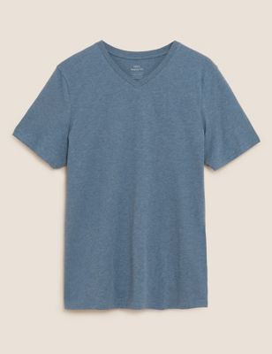 Pure Cotton V-Neck T-Shirt