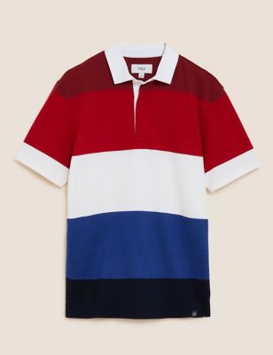 Pure Cotton Short Sleeve Rugby Shirt