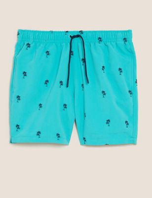 Quick Dry Palm Tree Swim Shorts