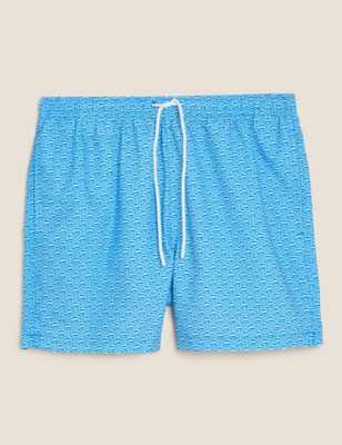 Quick Dry Geometric Swim Shorts
