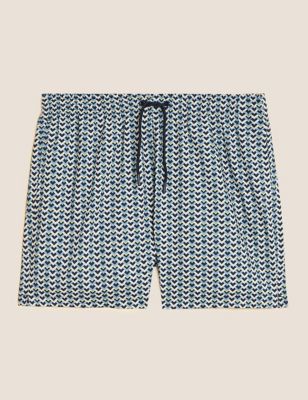 Quick Dry Printed Swim Shorts