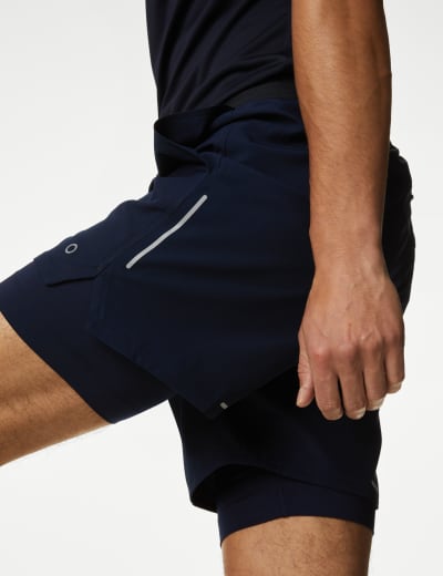 Two layer cheap running shorts
