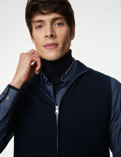 Merino wool store sleeveless jumper