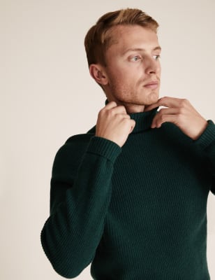 m&s roll neck mens
