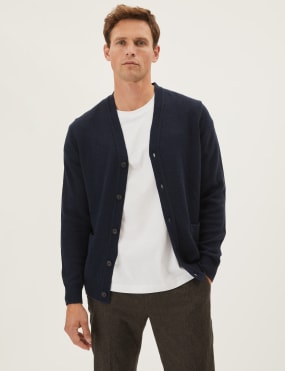 marks and spencer mens cardigan