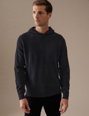 Pure Cashmere Knitted Hoodie