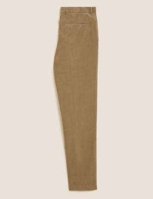 Tailored Fit Pure Cotton Moleskin Trousers