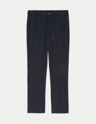 New Mens Marks & Spencer Light Weight Grey Regular Trousers Waist 44 32 Leg 33 