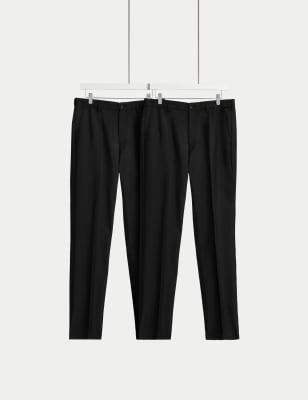 black mens trousers