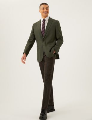 Tailored Fit Linen Rich Jacket