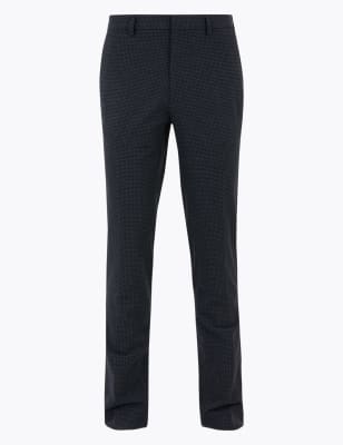 mens skinny black trousers