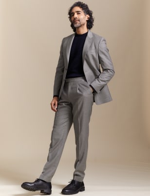 charcoal grey mens trousers