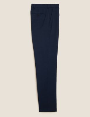 Brushed Check Stretch Trousers