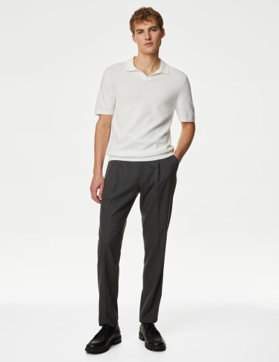 Regular Fit Trouser with Active Waist M S Collection M S