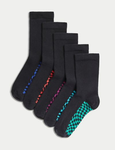 ODD SOX Brand Men’s CHECKERBOARD & ROSES Socks