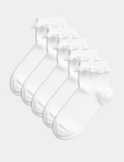 7pk of Ankle School Socks M S Collection M S