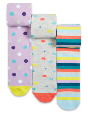 

Хлопковые колготки Freshfeet™ с цветным дизайном для девочки 2-8 лет (3 пары)