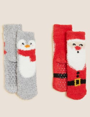 2pk Christmas Socks
