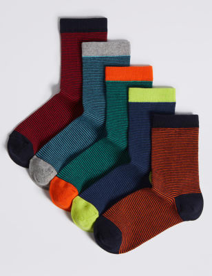 Boys Socks - Slipper, Trainer & Long Socks for Boys | M&S