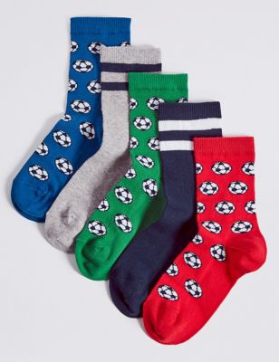 Boys Socks - Slipper, Trainer & Long Socks for Boys | M&S