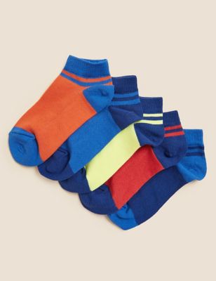 Boys 3 Pairs Camouflage Socks Liner Trainer Camo Cotton Socks Kids New UK Sizes 