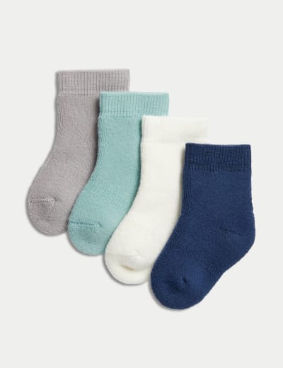 4pk of Baby Socks 0 24 Mths M S Collection M S