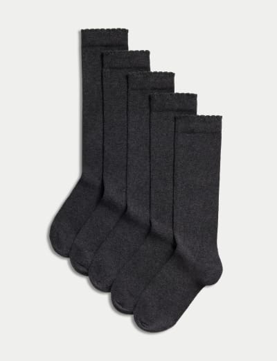 Boys black hot sale knee high socks