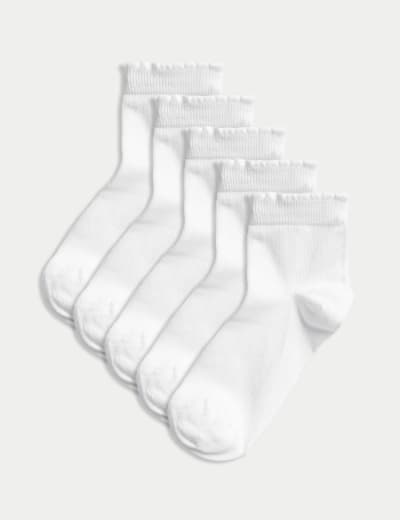 Ladies frilly trainer clearance socks