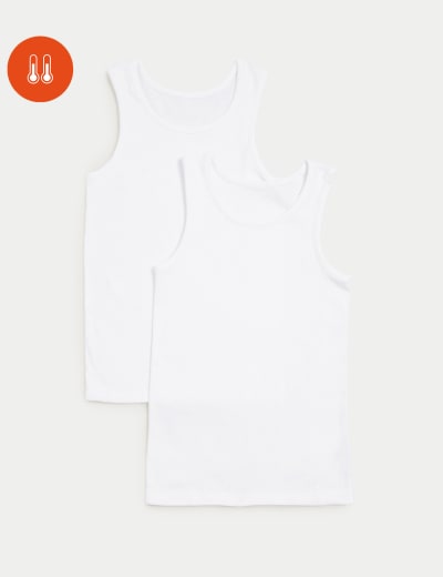 2pk Heatgen Thermal Vests 2 14 Yrs M S Collection M S