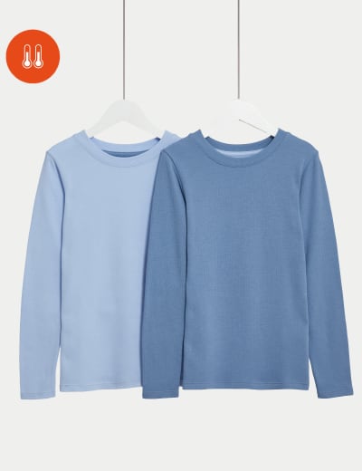 2pk Heatgen™ Thermal Light Long Sleeve Tops, M&S Collection