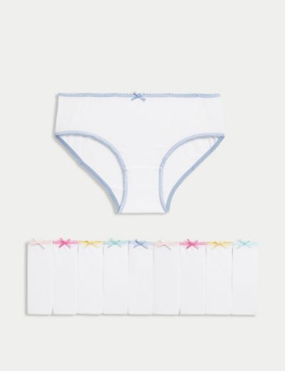 7pk Pure Cotton Flower Fairies Knickers (18 Mths-12 Yrs), M&S Collection
