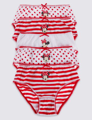 

Трусики-брифы с ярким двухцветным дизайном Minnie Mouse для девочки 18 мес - 7 лет (5 шт)