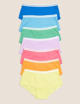 7pk Cotton Rich with Stretch Shorts (2-16 Yrs)