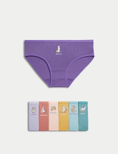 M&S Collection 7pk Pure Cotton Unicorn Knickers (2-12 Yrs) - ShopStyle  Girls' Underwear & Socks