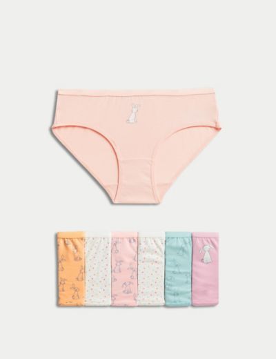 7pk Pure Cotton Unicorn Knickers (2-12 Yrs), M&S Collection