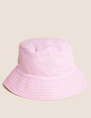 Kids' Pure Cotton Plain Sun Hat (1-6 Yrs)