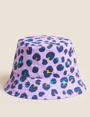 Kids' Pure Cotton Leopard Sun Hat (12 Mths - 13 Yrs)