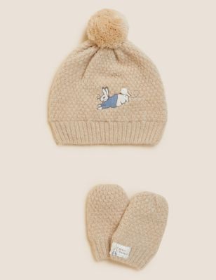 Kids' Peter Rabbit™ Hat and Mitten Set (0-12 Mths)