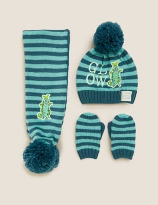 hat scarf and gloves set 1 year old