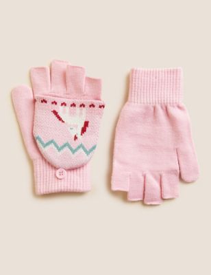 Kids' Unicorn Flip Top Gloves (3-13 Yrs)
