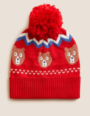 Kids' Bear Winter Hat (0 -13 Yrs)