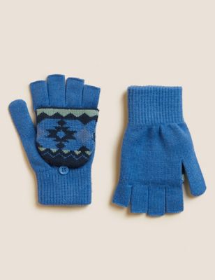 Kids' Fair Isle Flip Top Gloves (0 - 3 Yrs)
