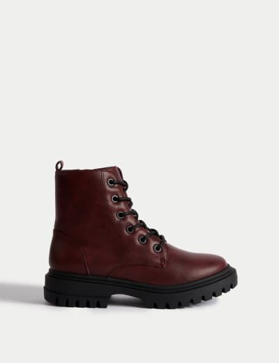 M&s girls black boots sales