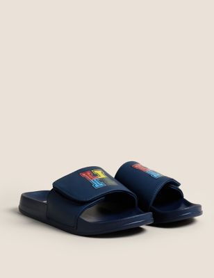 Small Ftting Please Choose a size up Thomas Boys Navy Blue Jelly Sandals 