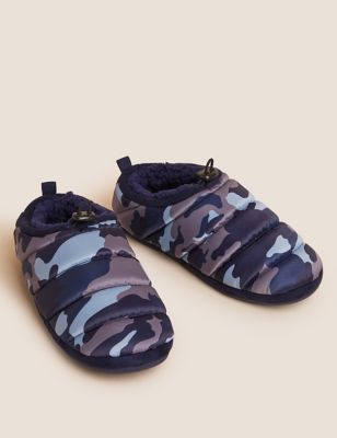 Kids' Camouflage Slippers (1 Large- 13 Small)
